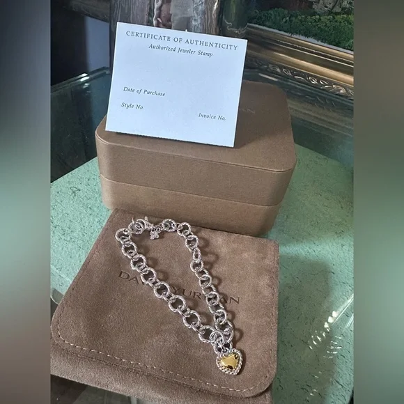 David Yurman
Cable Collectibles® Cookie
Classic Heart Bracelet,
4.5mm - Picture 8 of 16